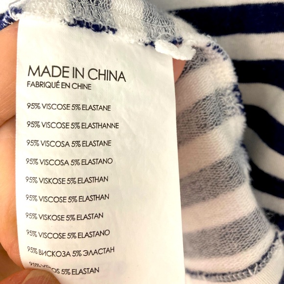 ☀️HOST PICK☀️Club Monaco Striped Off the Shoulder Dress - Picture 6 of 6